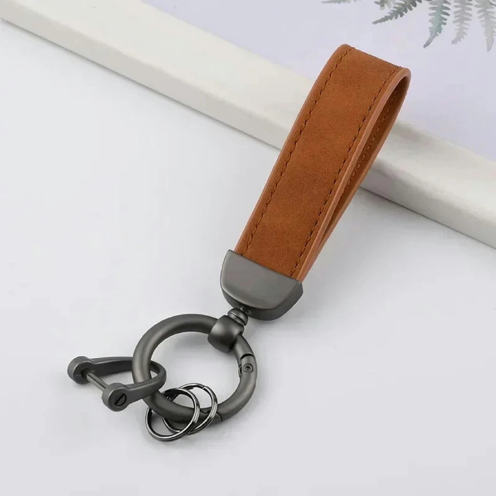 Personalized PU Leather Key Strap with Custom Text