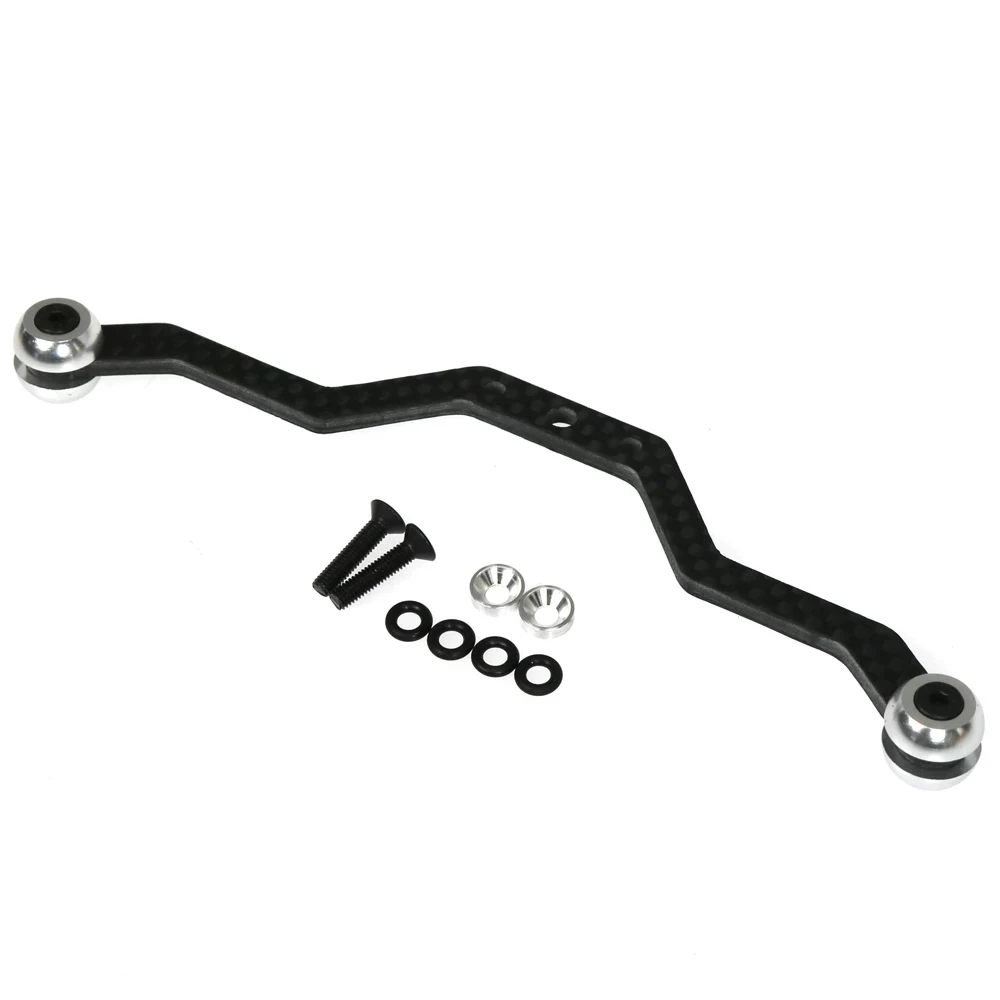 HOT RACING Graphite Steering Support Arm TTDR49G for Tamiya T3-01 1/10 RC Drift Upgrade Hop-ups