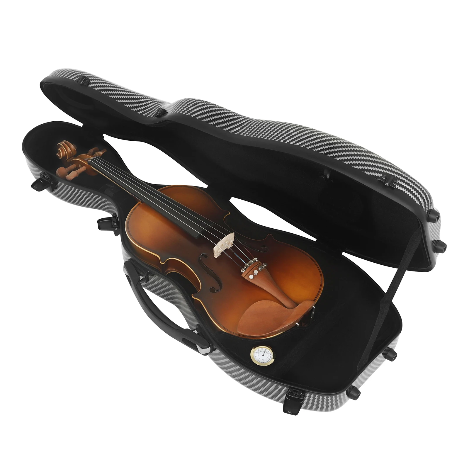 IRIN VB-50 Violin Case Carbon Fiber 4/4 Violin Bag with Hygrometer
