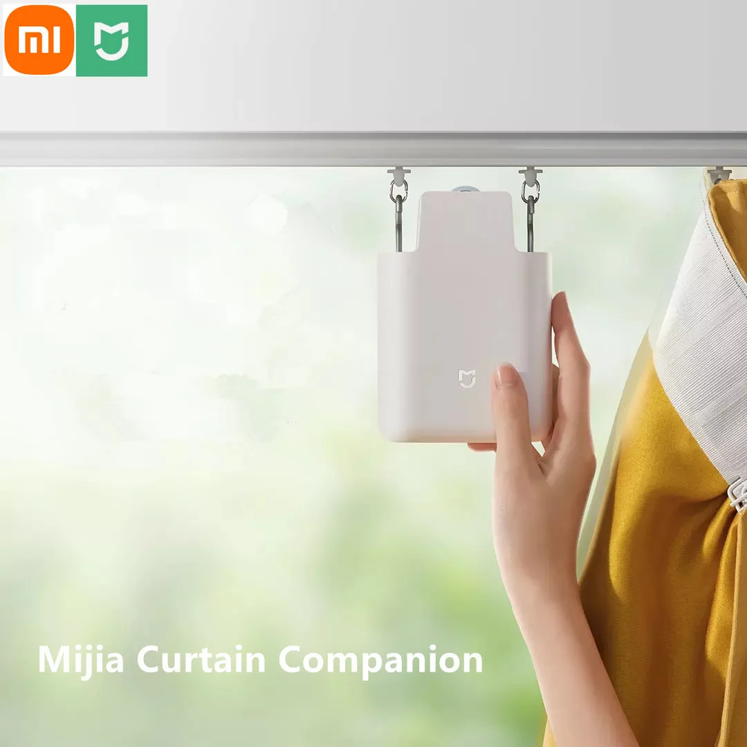 90 % New Xiaomi Mijia Curtain Companion Mate Hang-And-Use For U- / I-Shaped Track Smart Linkage Control Require BT Gateway