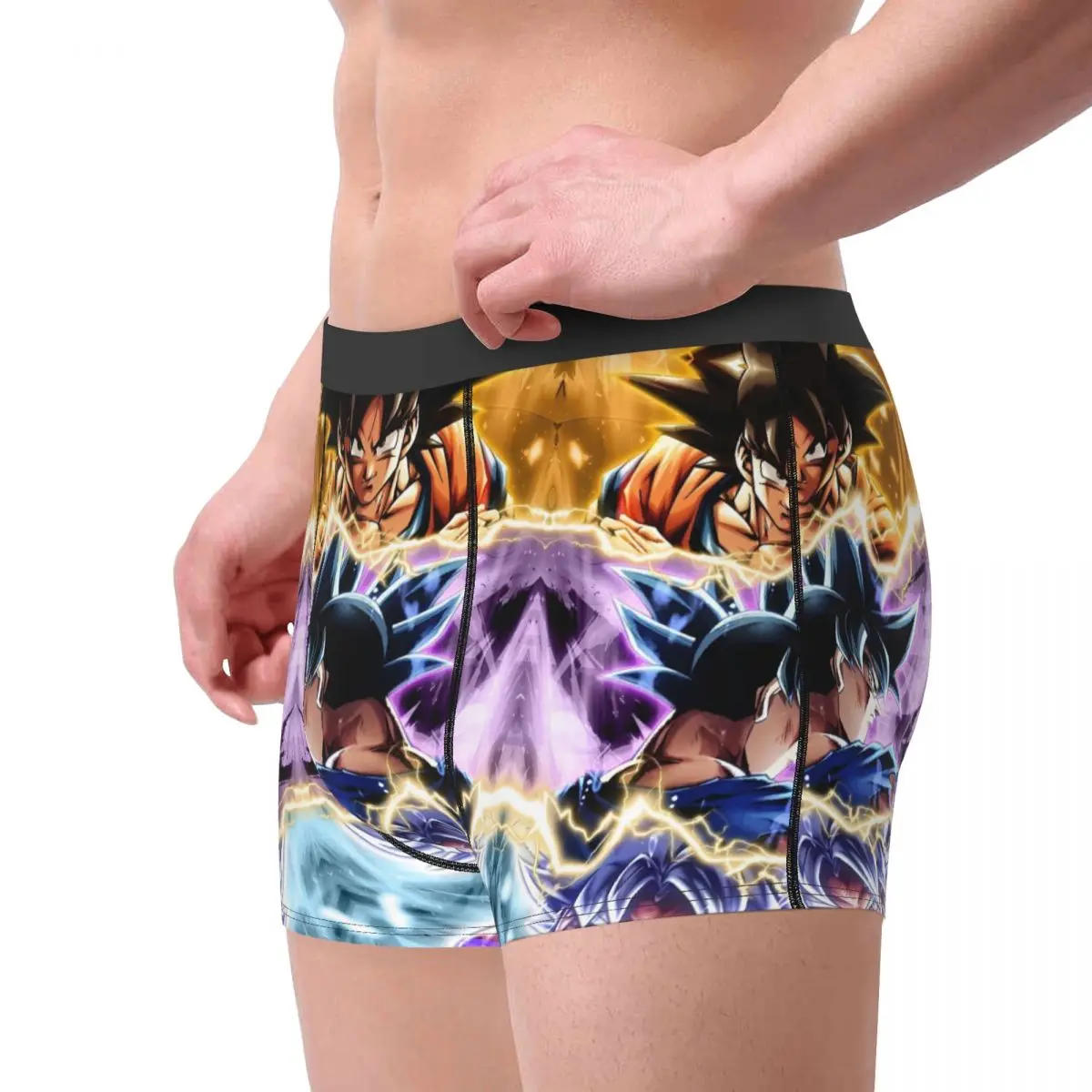 Novelty Boxer Dragon Ball Z Cartoon Anime Shorts Panties Men Underwear Polyester Underpants for Homme S-XXL