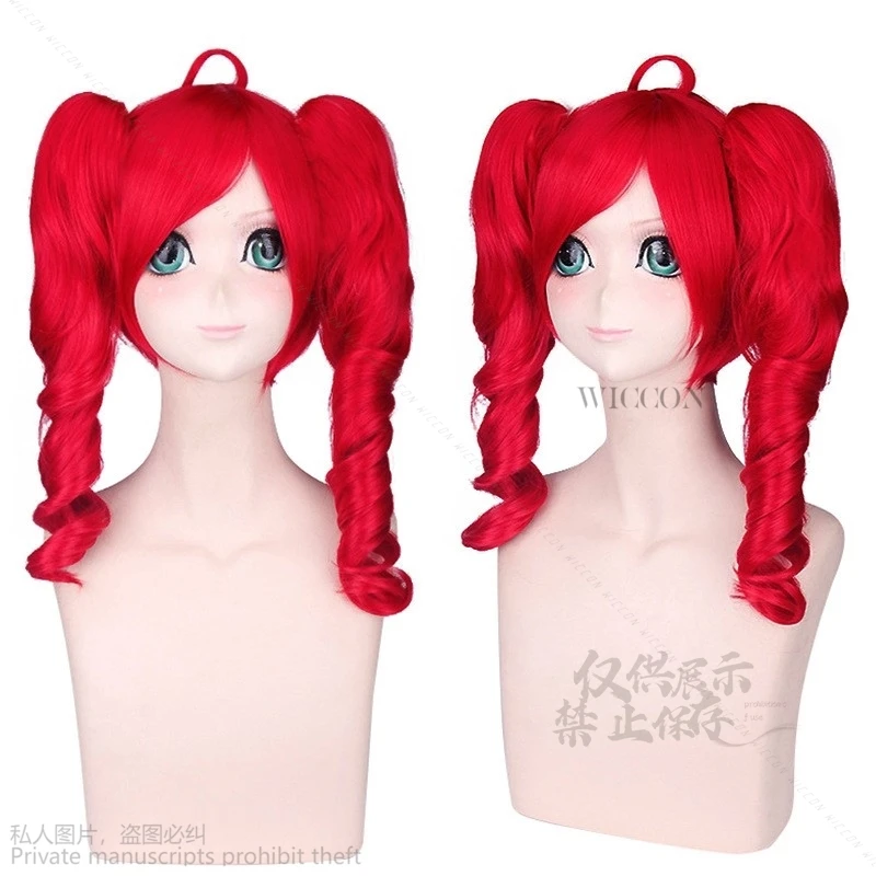 Anime Game Project Sekai Colorful Stage Cosplay Kasane Teto Vtuber Cos Maid Pants Uniform Set Halloween Party Hat Cos Red Wigs image 6