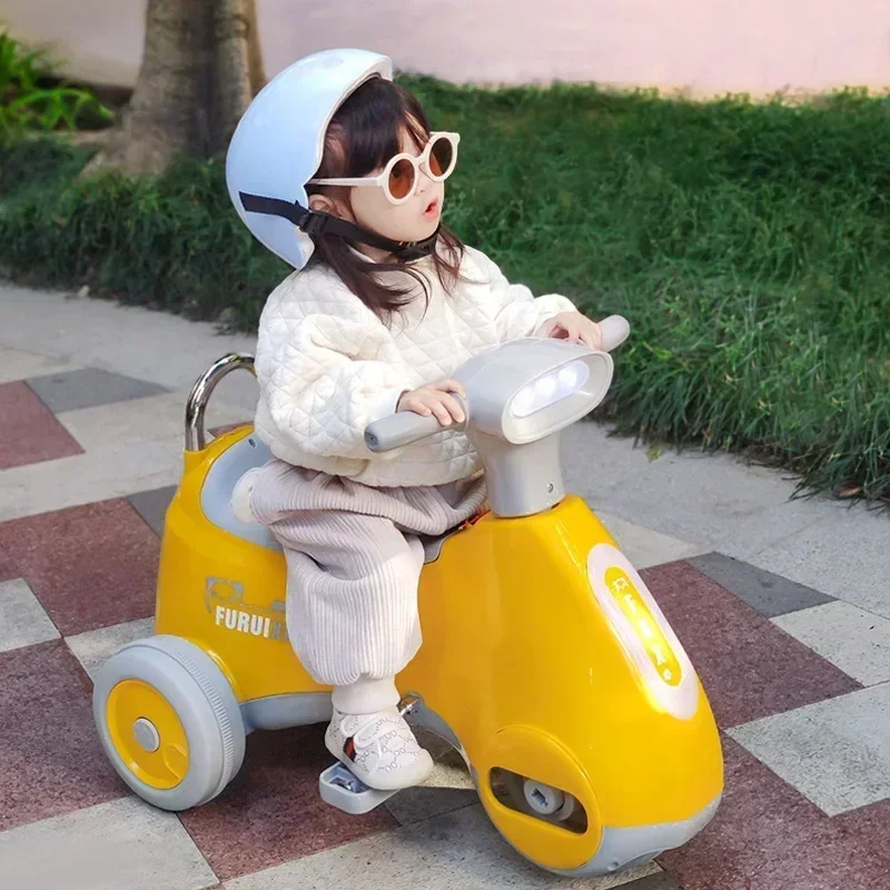 Alta qualidade multi-função led som motocicleta equilíbrio carro triciclo bicicleta bebê carro de balanço brinquedo para meninas do bebê melhor presente