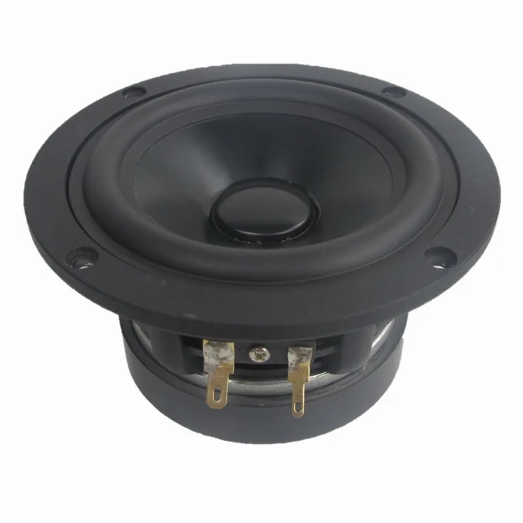 Black aluminum basin rubber edge HiFi 4.5 Inch 4ohm/8ohm RMS 30W 85DB 25-core 85mm Ferrite Full Range Speaker(1pcs speaker)