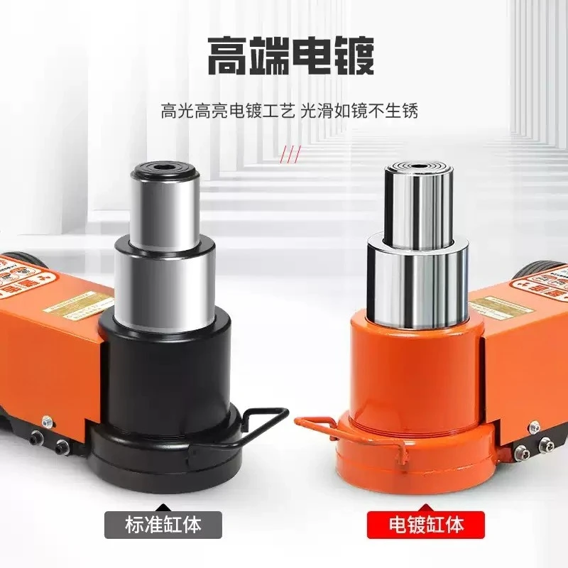 Horizontal Pneumatic Jack Hydraulic 50 Tons  Hydraulic Steam Repair Tire Pressure Truck Heavy-duty Jack