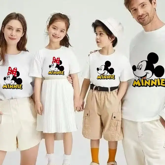 

2025 Disney Family Vacation Father Mother-kids Family Matching Outfits Funny Disneyland Family Look Mommy and Me