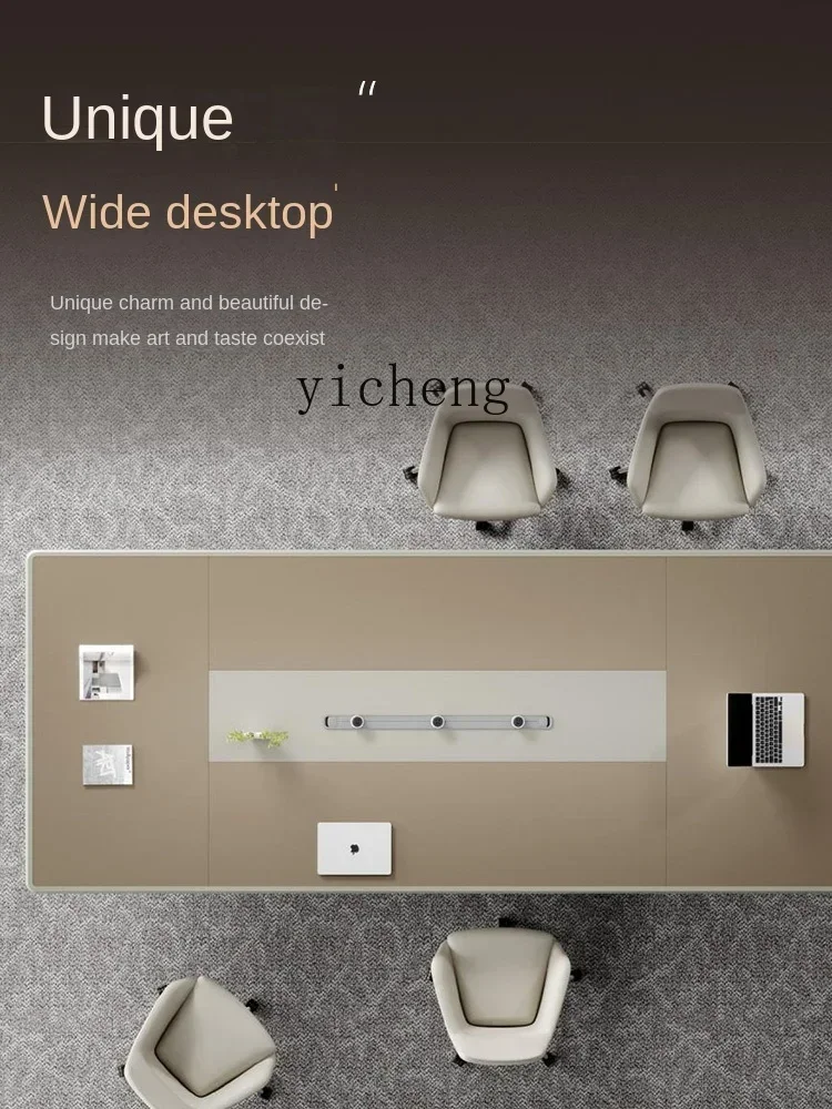 Large Conference Table And Chair Combination Negotiation Long Table Office Meeting Room Reception Work Desk Director TableD17