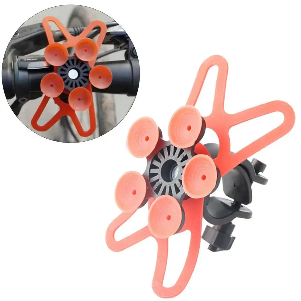 Silicone Bike Navigation Frame Good Compatibility High Strength Suction Cup Design Bike Phone Holder for MTB