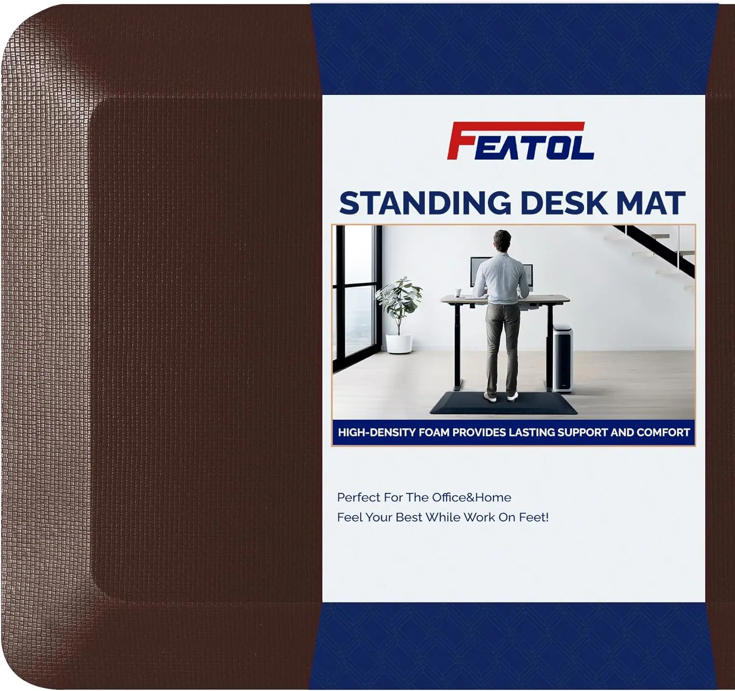

Anti Fatigue Mat Floor Mat, Extra Thi Standing Office Desk Mat Memory Foam Cushioned Anti Fatigue Ergonomic Kitchen Mats