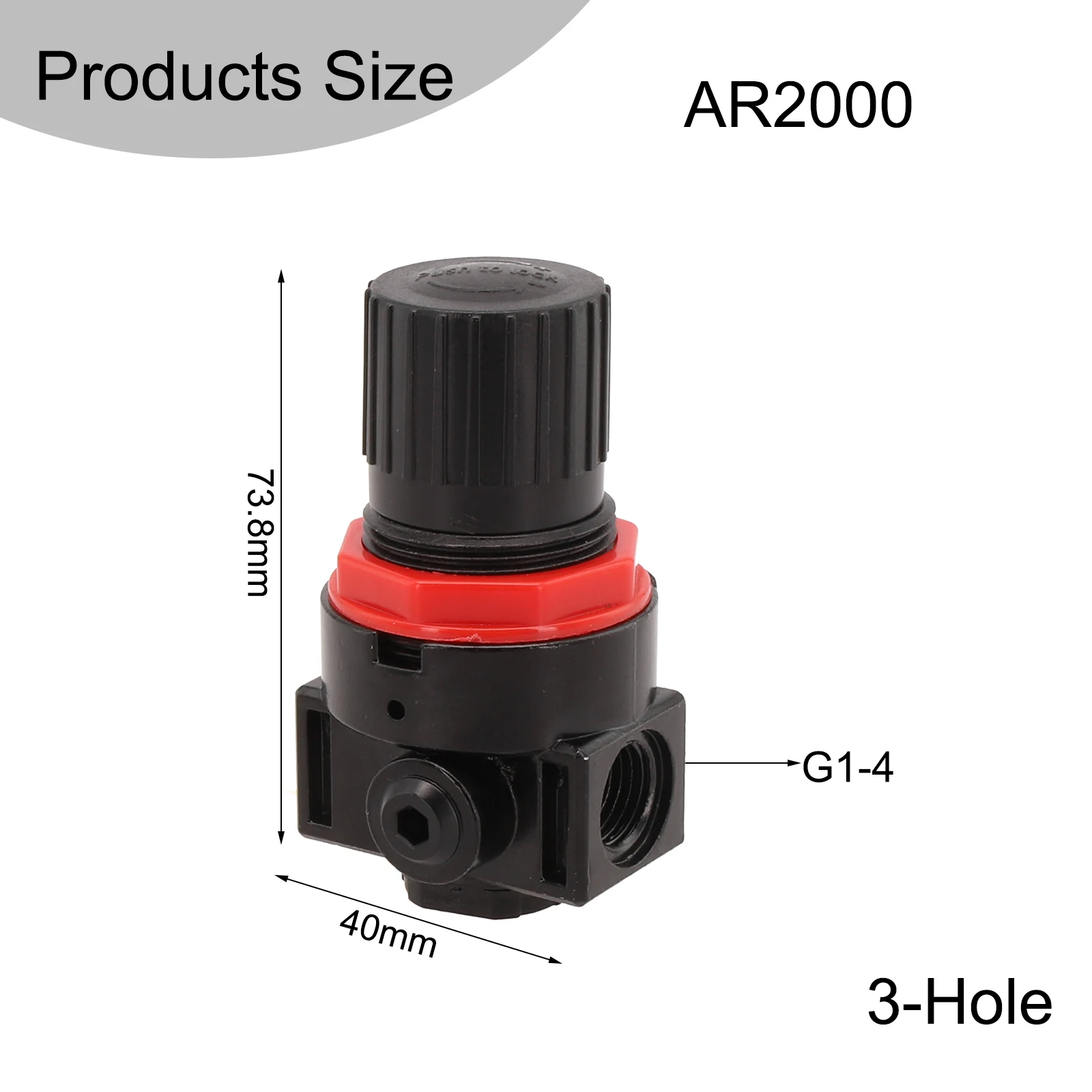 

AR Air Control Pressure Gauge Convenient And Quick Adjustment And Compatible Part Name Precise Pressure Control Quick Adjustment