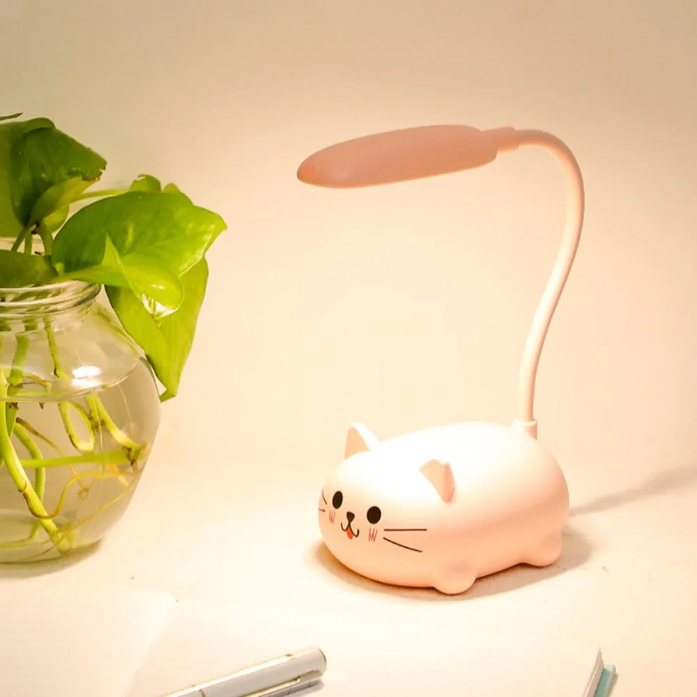 Cartoon Cute Pet Animal Panda Pig Cat Dog Eye Protection Energy Saving Reading Light USB Charging Sleep Night Light