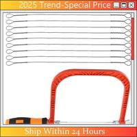 The New 6 Inch Coping Saw Hand Saw, Fret Saw Coping Frame And Extra 20 Pcs Replacement Blades Set For Wood,Plastic, Rubber, Ect