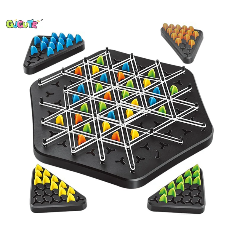 

Chain Triggle Chess Game Triggle Rubber Band Game Toy For Kid Interactive Board Game Set For Family Party Gift