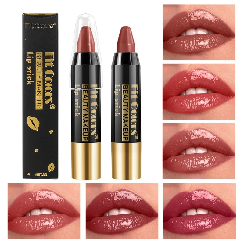 

Moisturizing Crayon Lipstick Easy Coloring Gloss High Pigmented Bright Surface Waterproof Non Stick Cup Lip Makeup Lip Tint Pen