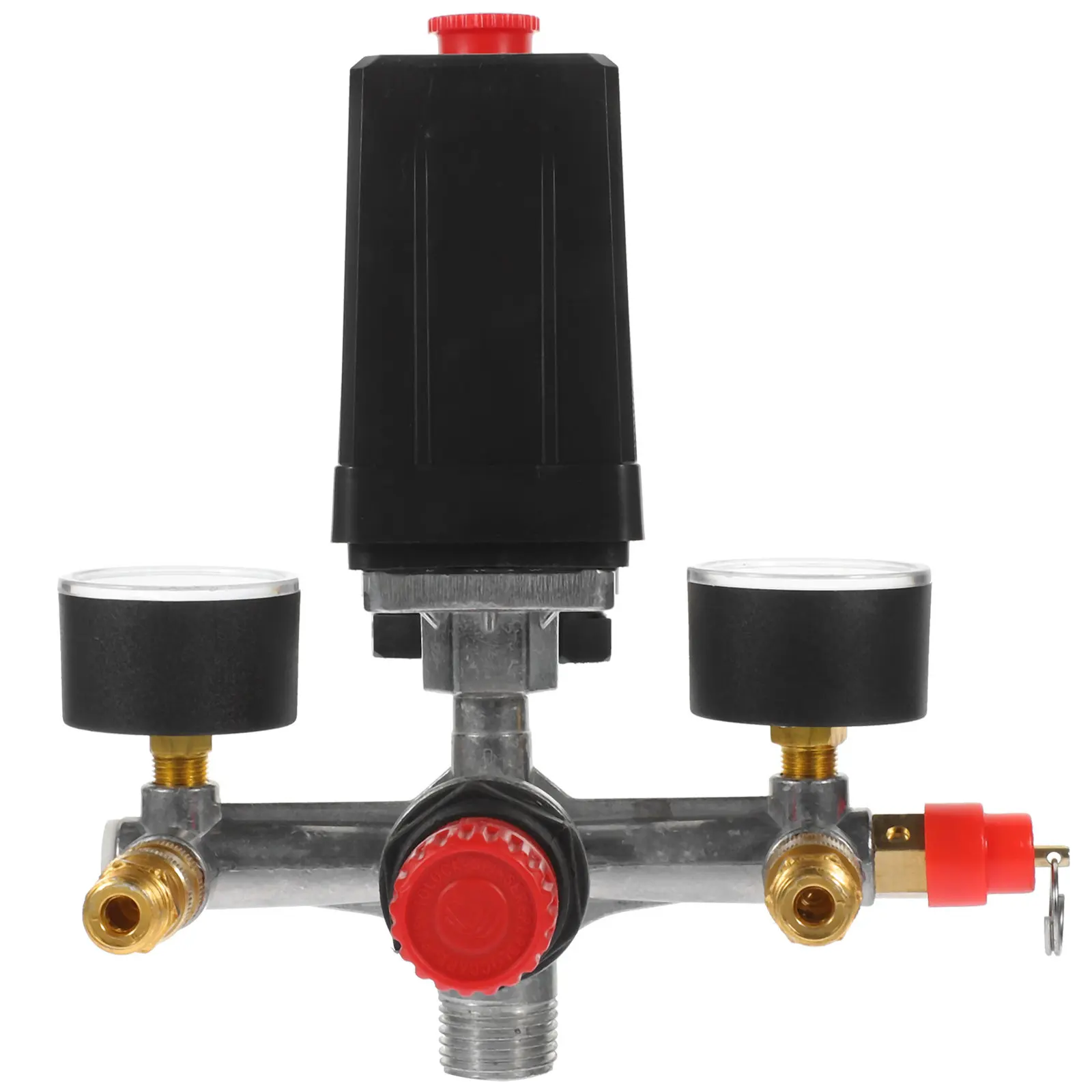1Pcs Heavy-Duty Pressure Reducing Valve Bracket with Clear Accurate Barometer Readings for Hvac Plumbing Systems Safety Control