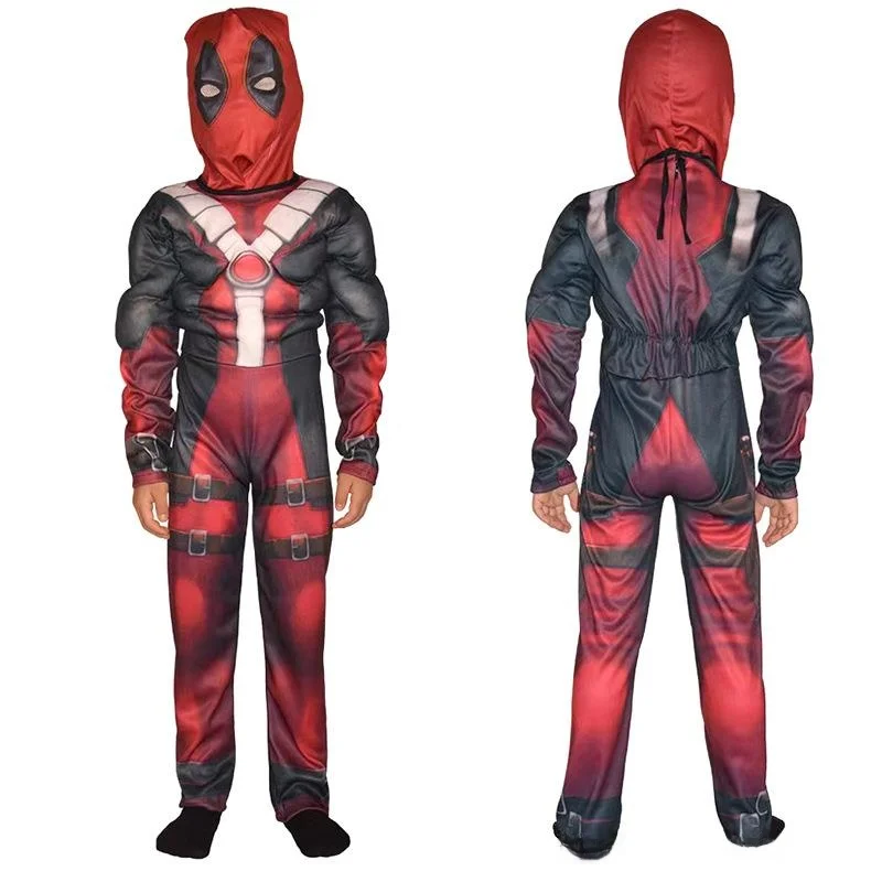 Nuevo Disfraz de Deadpool Musculoso para Niños, Disfraz de loween para Niñas y Mujeres, Ropa para Actuaciones Escénicas