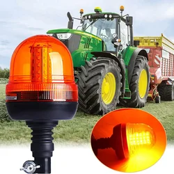 Amber 60 LED Tractor Forklift Flashing Warning Agricultural machinery light Strobe Lights Beacon Truck Car Signal Lamp 12-24V