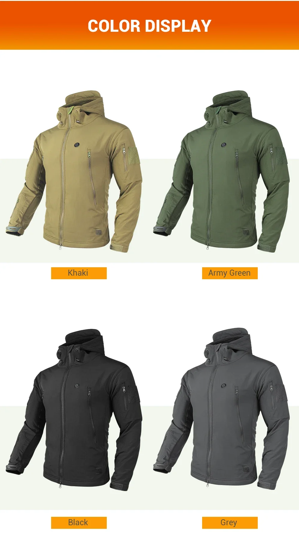 7-zone USB heating jacket for men's and women's waterproof winter warm electric washing jacket for warmth men's winter jacket 18 S83ca9be875bf4756852606a053e86434m