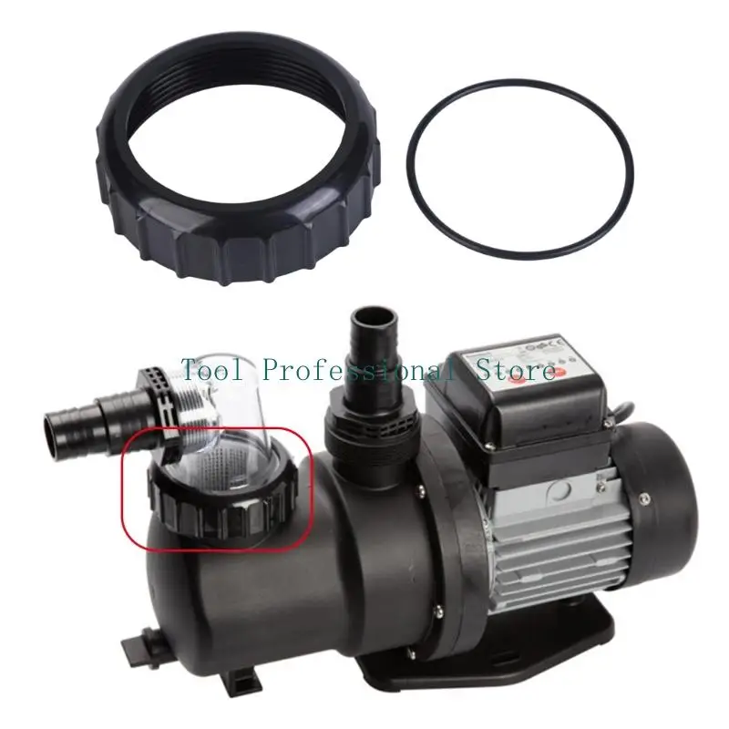 57QF Accuracy Molded Black Threaded Collar Rings For Sand Pump Cover Easy Installs