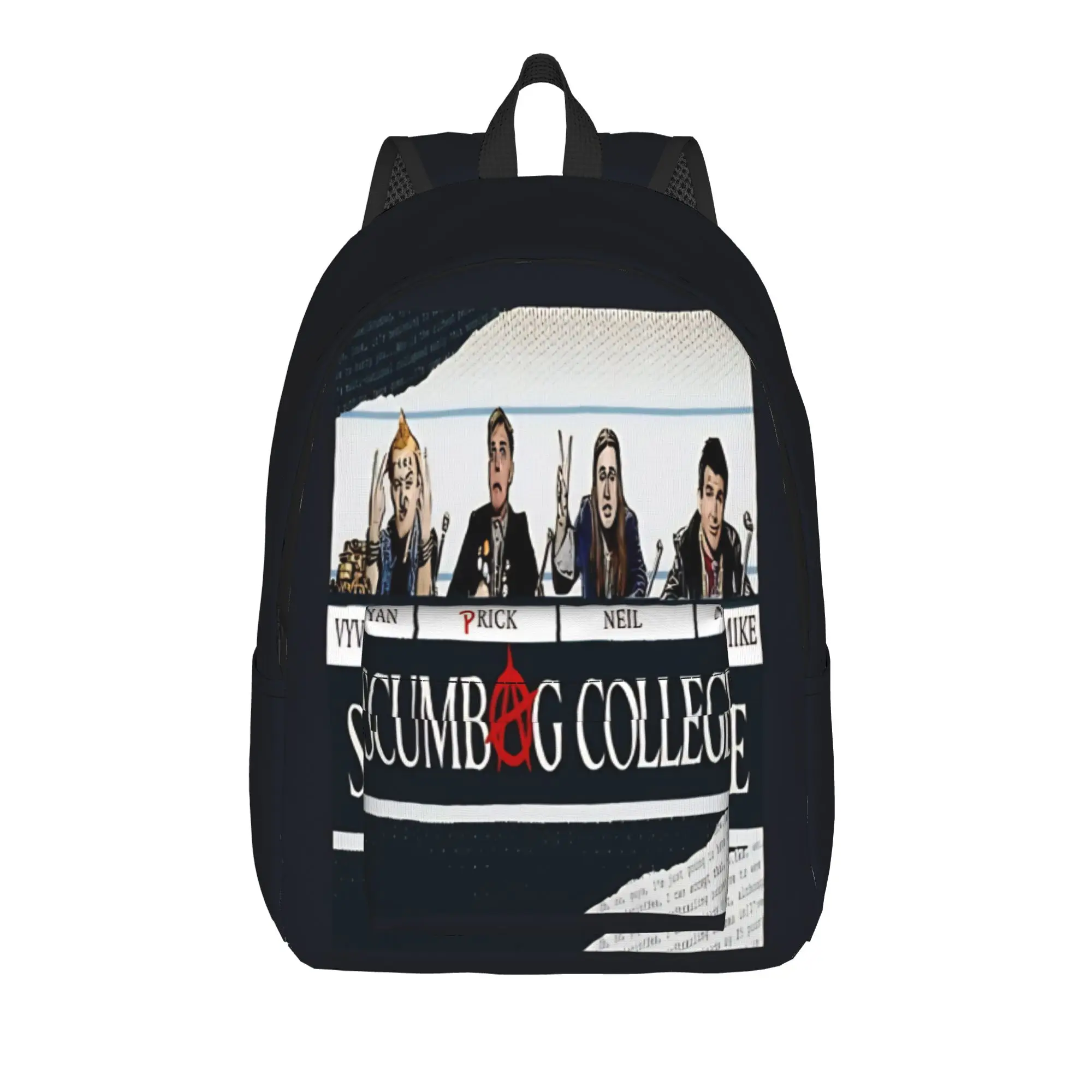 

The Young Ones Storage Bag Back to school season Grunge 80s Rebellion Character Large Capacity Backpack