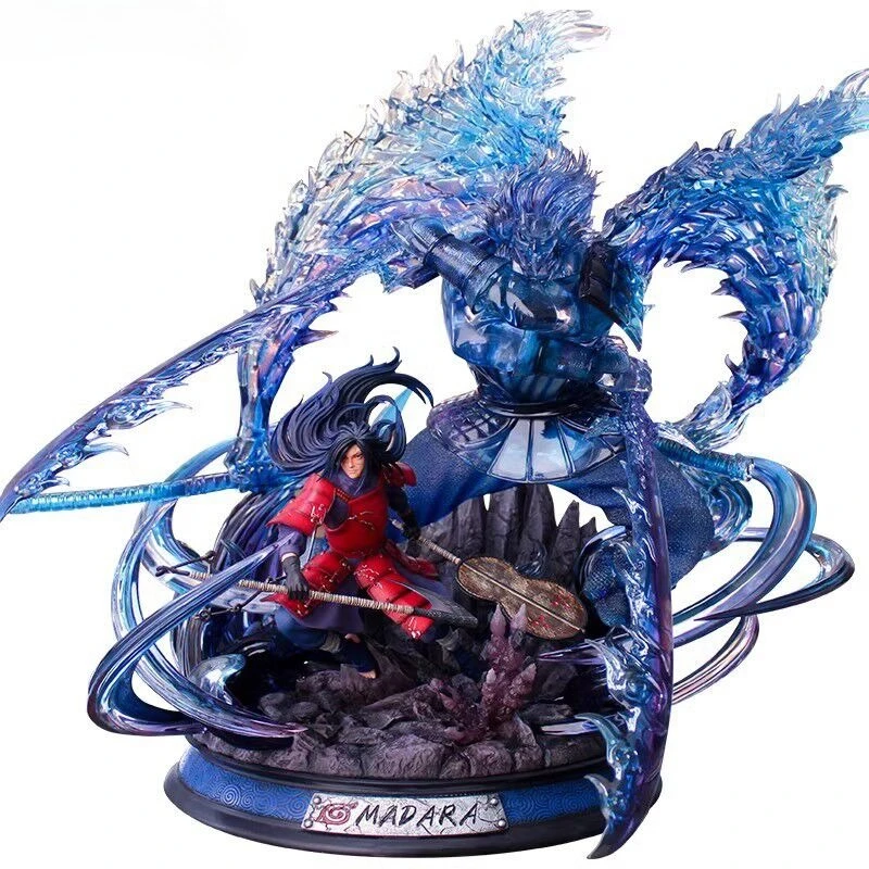 Naruto Anime Figurine Gk Susanoo Uchiha Madara Sasuke Hatake Kakashi Kurama Modello Anime Collezione Regalo di festa Giocattoli per bambini