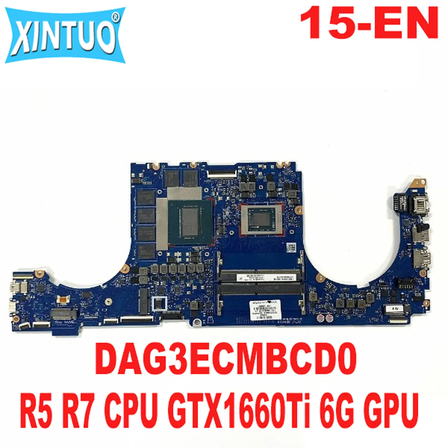 

DAG3ECMBCD0 REV: D Motherboard for HP OMEN 15-EN Laptop Motherboard with R5 R7 CPU GTX1660Ti 6G GPU DDR4 100% Tested Working