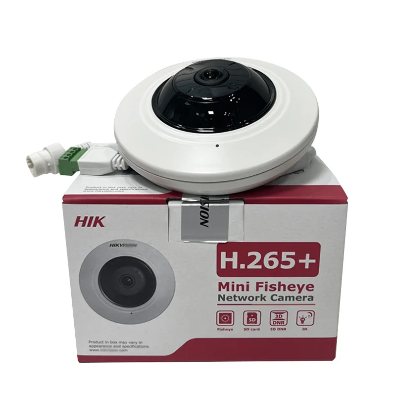 

In Stock Vision 5MP DS-2CD2955G0-IS 1.05mm 180 Degree View Fixed Fisheye Network Ip Camera DS-2CD2955G0-ISU