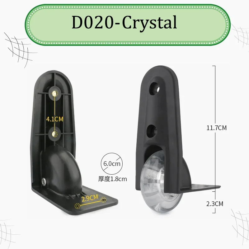 For D005 Type Non-rotating Luggage Wheels  Fixed Direction Universal Replacement Straight Wheels Suitable For Most Luggage