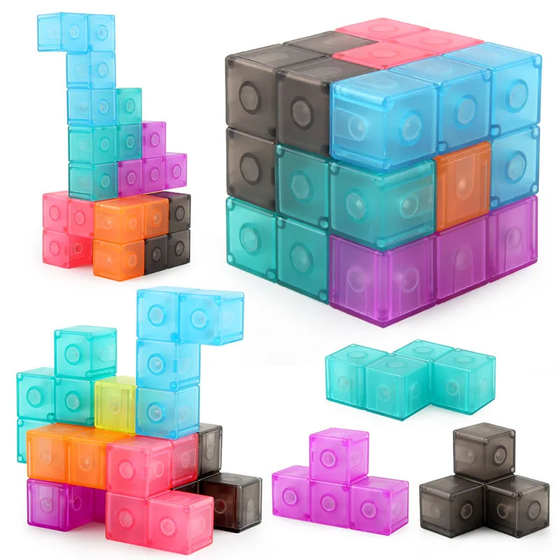 

Magnet Cube Blocks Kids Children Puzzle Intelligence Educational Rompecabezas 3D Cubo Magico Juguetes Divertidos