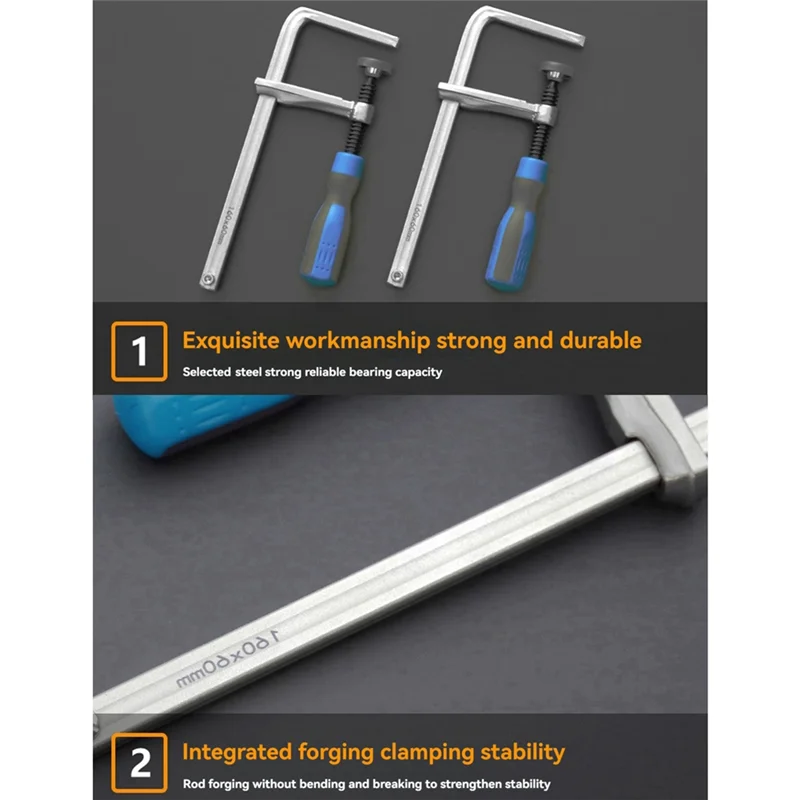 ABRB-160X60mm Lavorazione del legno Manico in plastica Morsetto a coda di rondine Adatto per la lavorazione del legno su rotaia Fissaggio scanalatura desktop fai da te