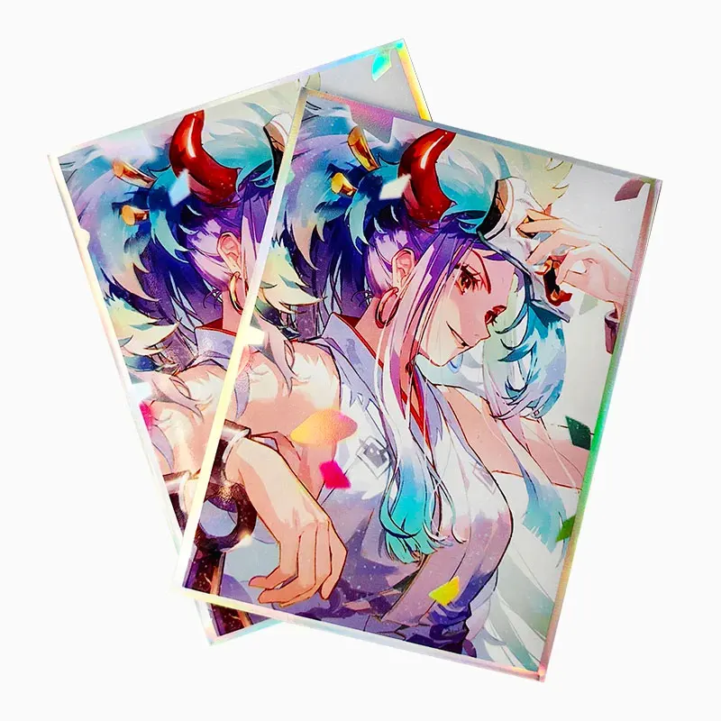 Anime Card Sleeves para Trading Cards, Protetor de Cartões de Tabuleiro, Escudo, Tampa de Cartão Duplo para PTCG, PKM, MGT, WS, 67x92mm, 60pcs por