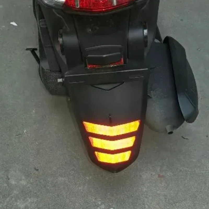 For SYM HUSKY 150 300 ADV Motorcycle Reflective Sticker Rear Mudguard Front Fenders Warning Mark DIY Body Stickers Accessories