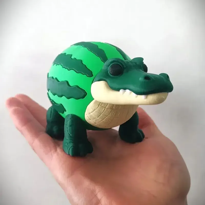 ثلاثية الأبعاد الطباعة Brainrot الثلاجة الجمل الشكل اللعب البطيخ التمساح الأسماك القط نموذج ديكور سطح المكتب دمية حلية الهدايا #2