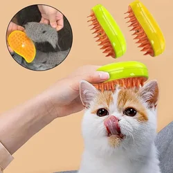 Cat Steam Brush Dog Massage Comb 3 in 1 Electric Spray Brush Pet Hair Removal Combs for Dogs Grooming Brush Supplies