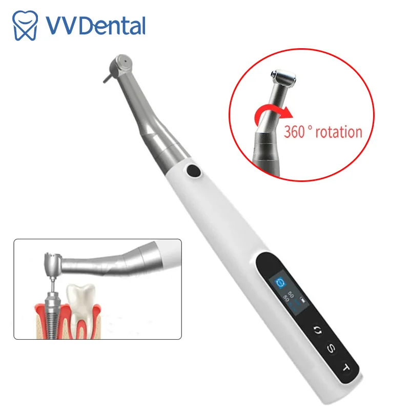 

VVDental Dental Implant Electric Wrench Torque Driver 360° Rotated 50Ncm 50rpm with 16Pcs Screws Dentistry Repair Dental Tools