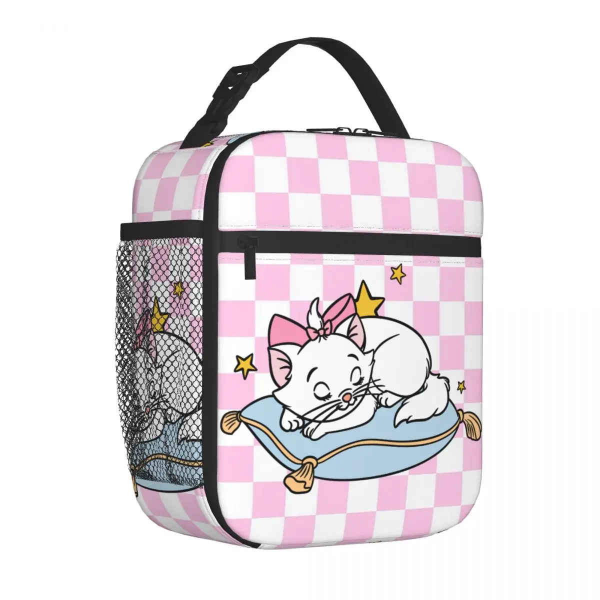 Custom Marie Sleep Insulated Lunch Bag for Work School Food Waterproof Cooler Thermal Lunch Box Women Kids