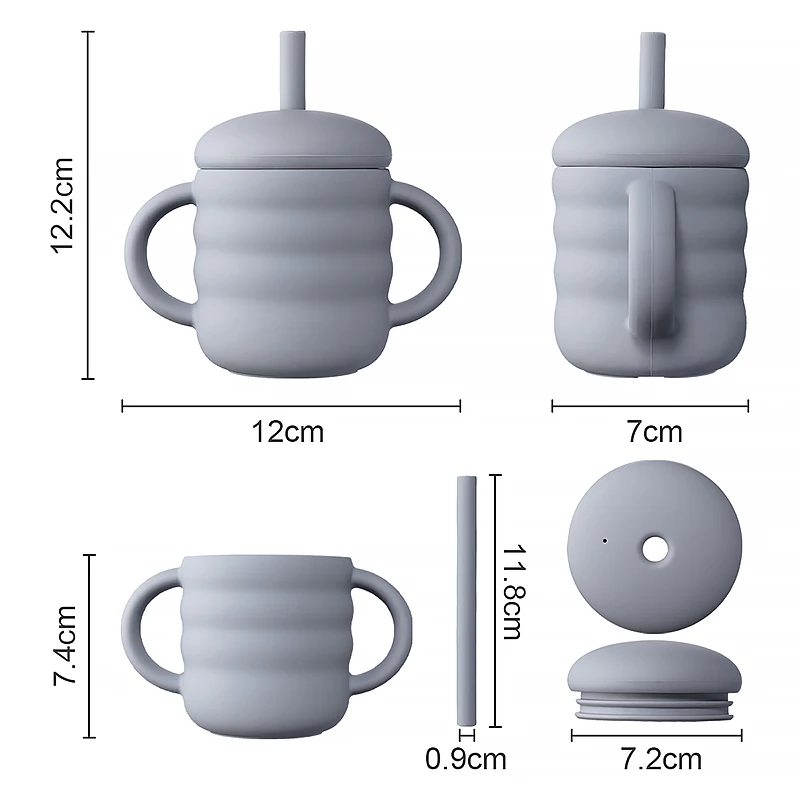 TYRY.HU Baby Feeding Cups Portable Drinkware Sippy Cup Solid Food Container Snack Cup Toddlers Learning Cups Newborn supplies