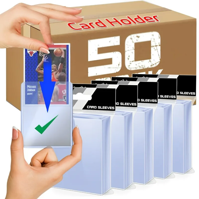 50-1PCS Toploader Kpop Idol Photocard Sleeve 35PT Anti-scratch 3X4 "PVC DIY Gaming Trading Card sammeln Halter für KPOP Ídolo
