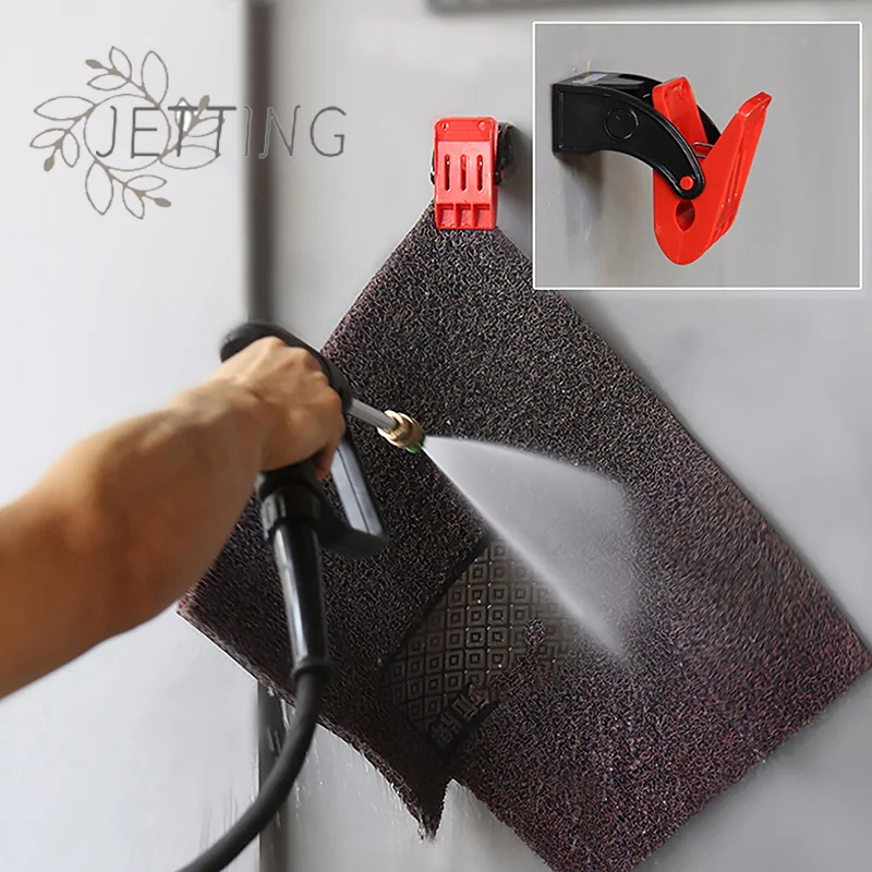 Hot 1Pc Car Cleaning Floor Mat Cleaning Hook Carpet Wash Clamp Multifunctional Mat Clip Tools Auto Carpet Wash Clamp Accessory