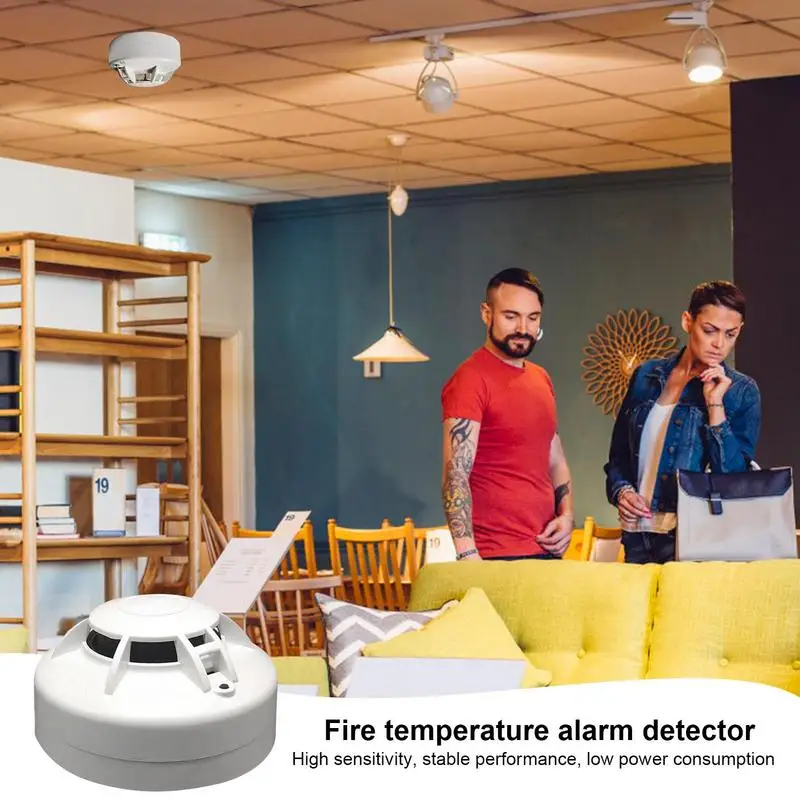 Alarma de incendios de advertencia inmediata, Detector de incendios con batería baja, accesorios de cocina fiables, sonido fuerte, alarma para el hogar