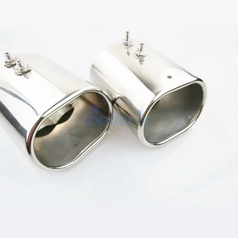 

For Mercedes Benz GLK Rear Tail Exhaust Muffler Tip End Pipe Decoration 2 pcs Stainless Steel Chrome Car Styling Accessories