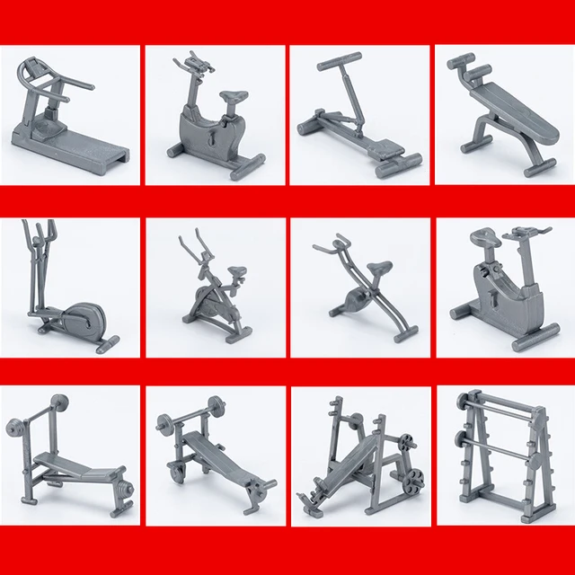 Dollhouse Fitness Equipment Miniature Gift Doll House Dollhouse Accessory Mini Treadmill AliExpress