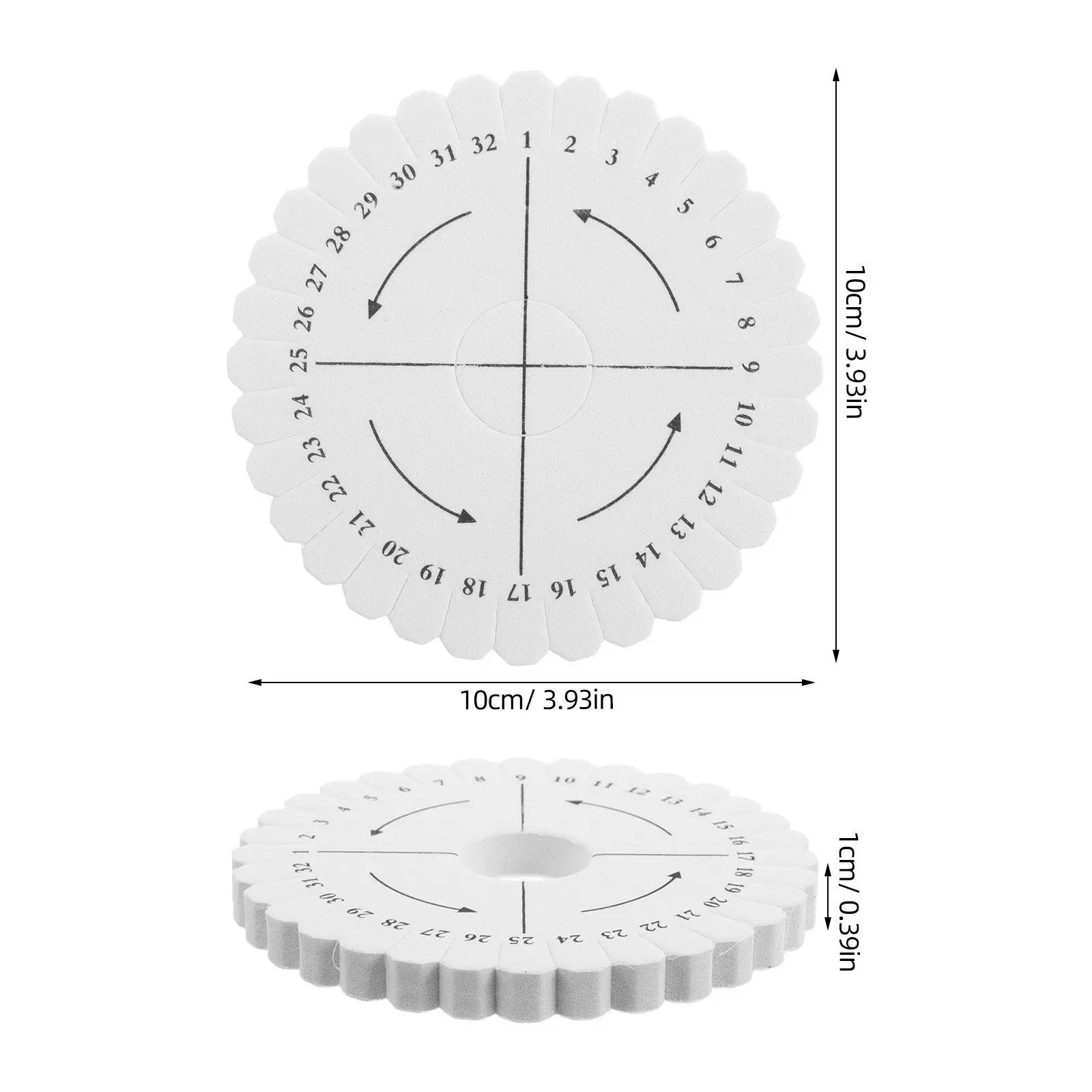 20Pcs Flexible Braiding Disk Round Friendship Bracelet Weaving Board Portable Hand Weaving Auxiliary Tool Beginner Advanced