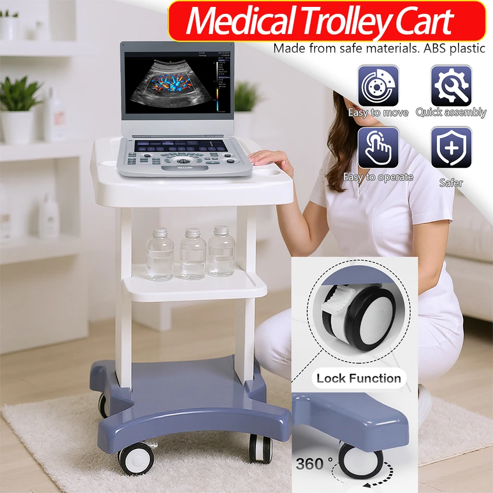 Poste de travail Mobile avec roues, chariot à ultrasons Mobile, chariot utilitaire de stockage de beauté pour système de Scanner d'imagerie par ultrasons