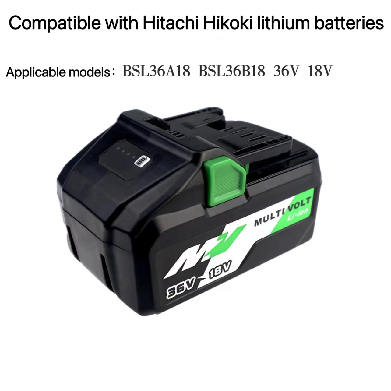 

Подходит для Hikoki Hitachi BSL36A18 18 В 6,0 Ач/36 В 4,0 Ач литий-ионная аккумуляторная батарея для электроинструмента