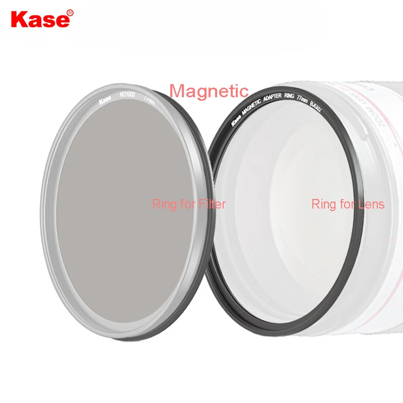 Kase Magnetic Adapter Ring kit - Thread Filter Second Change Magnetic Filter ( Ring for Lens + Ring for Filter )