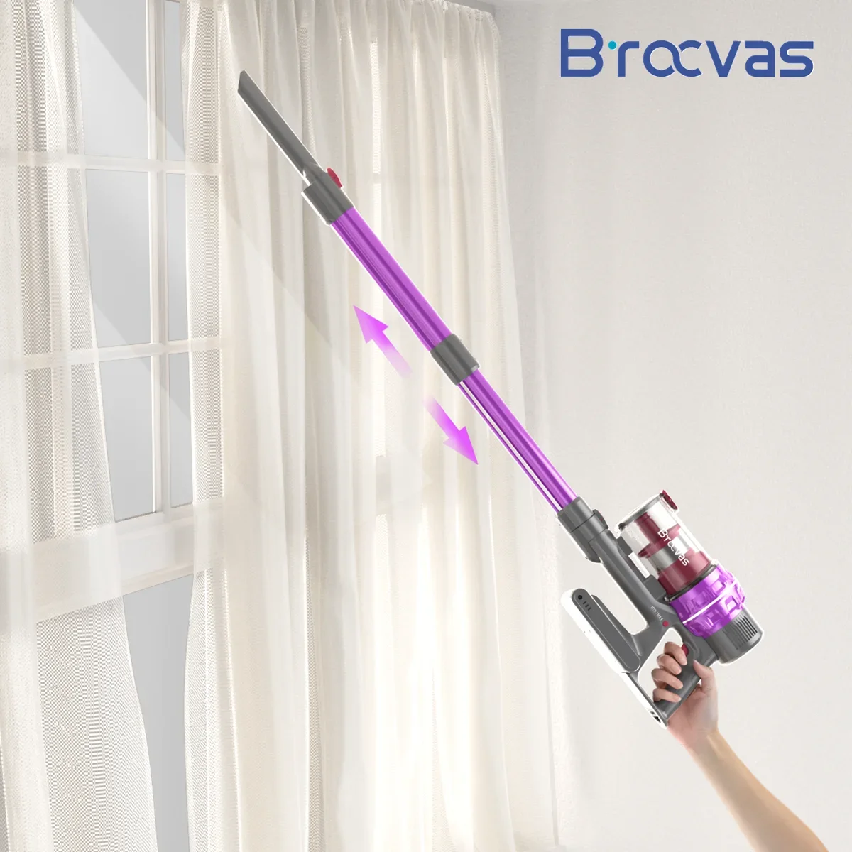 BOCO G10 Purple 10000Pa Home use Cleaner 140W Clean Dust Telescopic Tube Stick Cyclone Vacuum Cleaner Cordless vacuum cleaner