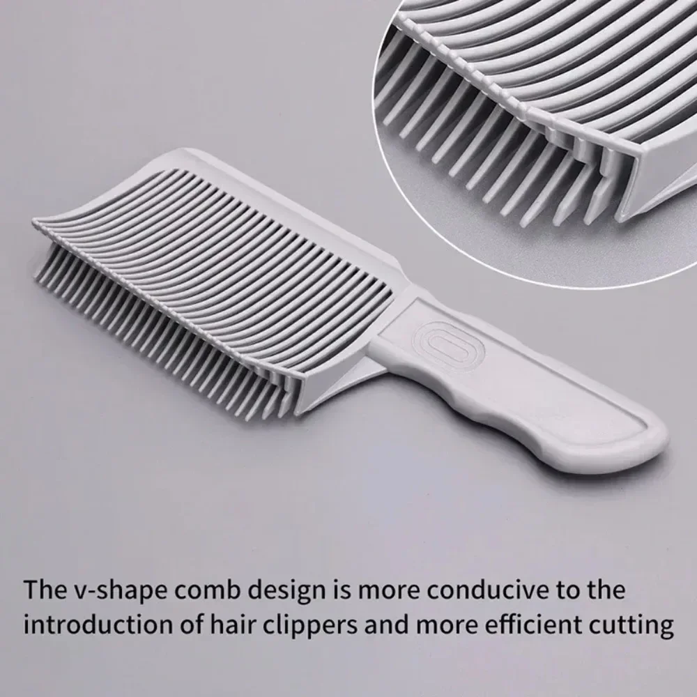 Verblassen Kamm profession elle Friseur Clipper Mischung Flat Top Haars chneidekamm für Männer hitze beständige Fade Brush Salon Styling-Tool