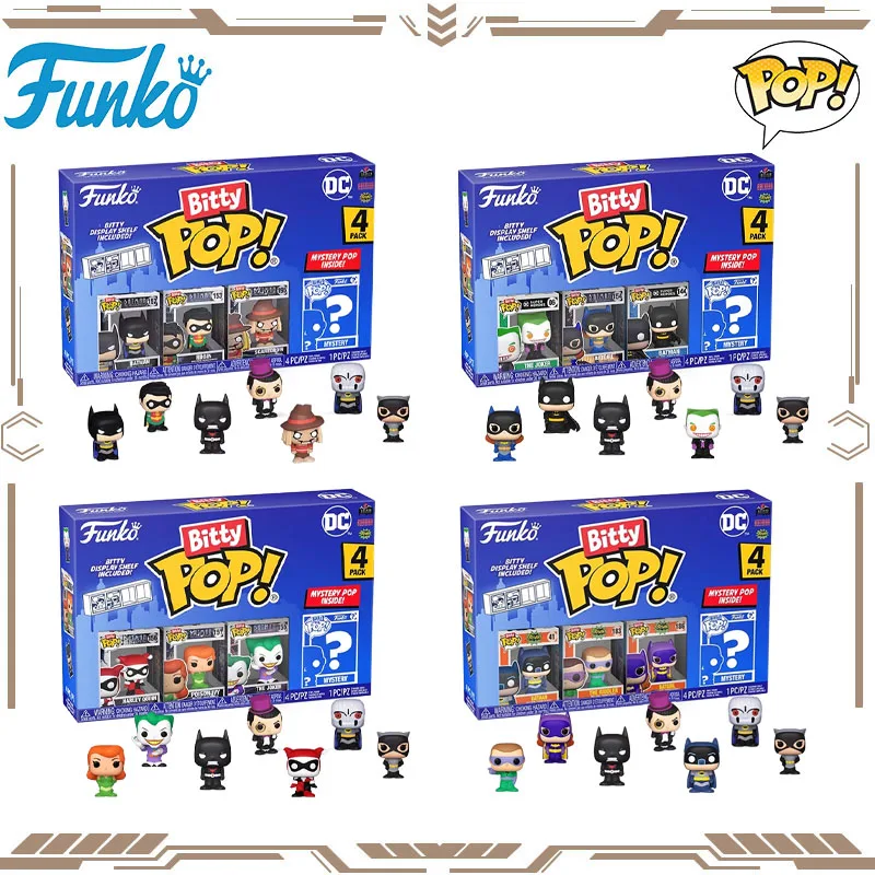 

Фанко Битти ПОП! Оригинальная фигурка Бэтмена Холл Куинн Джокер Бэтби, игрушки для мальчиков и девочек, подарок, Коллекционная модель