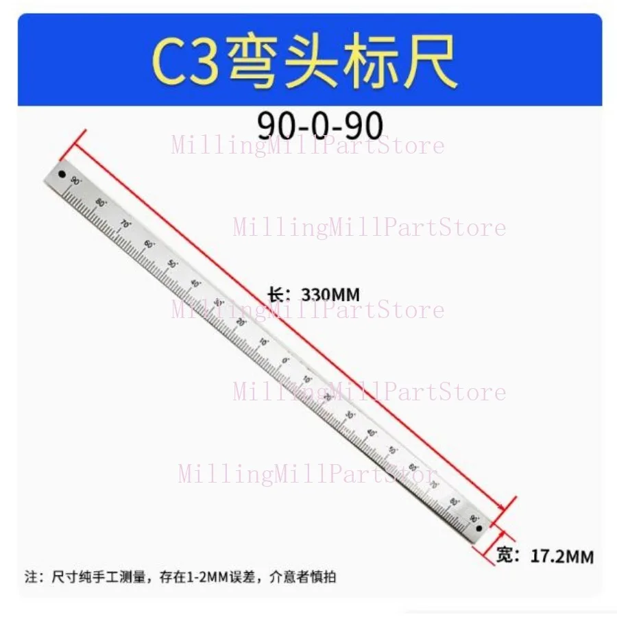 Milling Machine Part Degree Angle Plate C3 Aluminum Micrometer Scale 90-0-90 Lathe  CNC Accessories